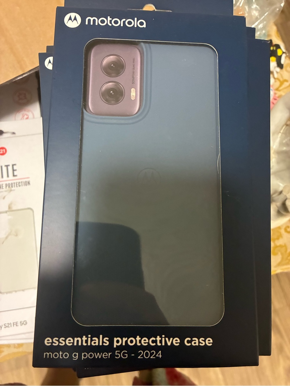 Motorola Blue Essentials Protective Case for moto g power 5G (2024)
